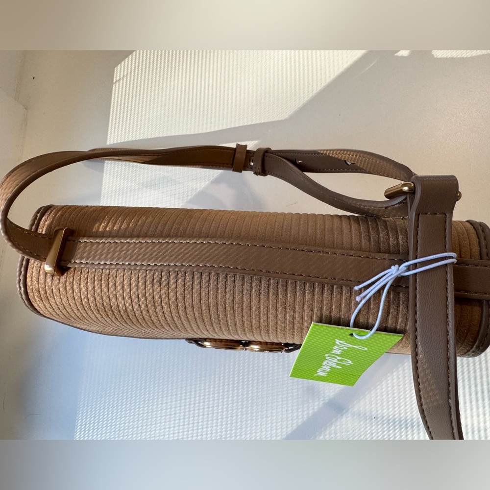 NWT |Sam Edelman Christy Convertible Shoulder Bag| Genuine Suede| Camel color - Picture 2 of 5